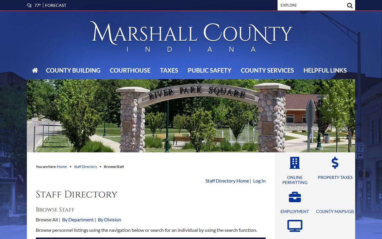Marshall County traffic warrant Clerk service contacts