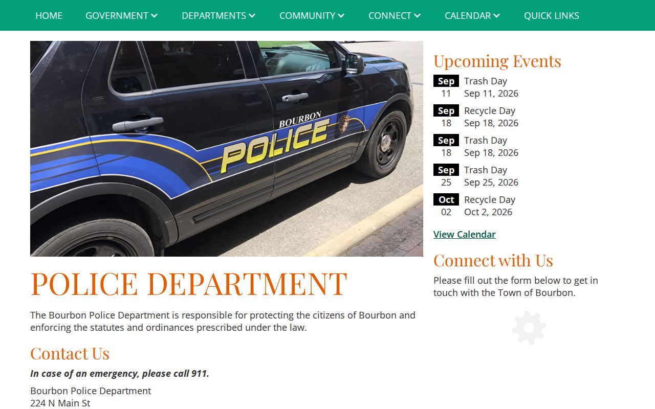 Marshall County Bourbon warrant records police source