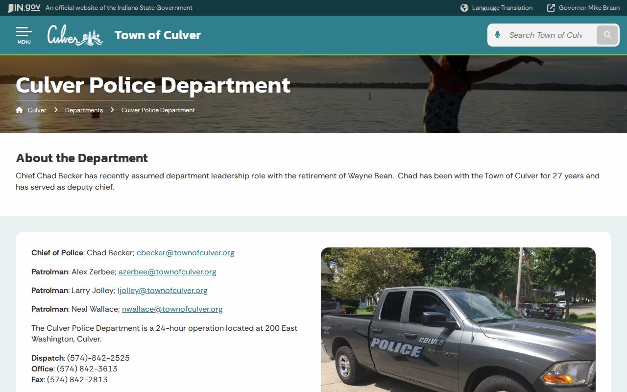 Marshall County Culver warrant records police source